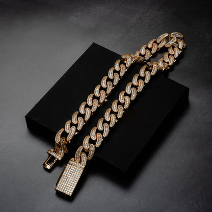 18mm Baguette Miami Cuban Chain