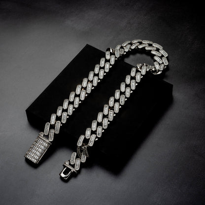 18mm Baguette Miami Cuban Chain