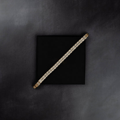10mm Clustered Tennis Bracelet