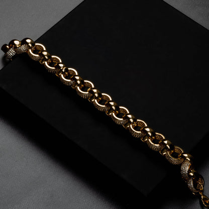 12mm Interlocked Rings Bracelet
