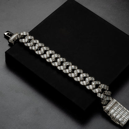 20mm Baguette Prong Bracelet