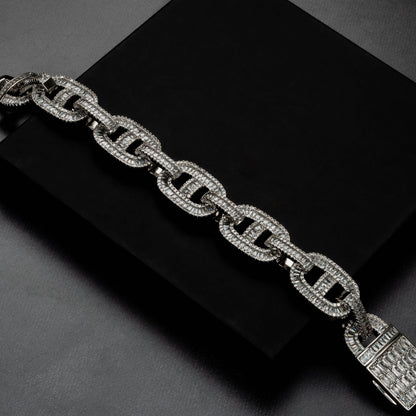 18mm Mariner Baguette Bracelet