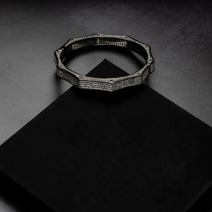 8mm Polygon Bangle Bracelet