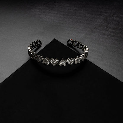 8mm Heart Bangle Bracelet