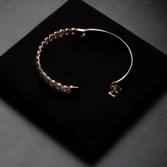 ICERIME 10mm Cuban Bangle Bracelet