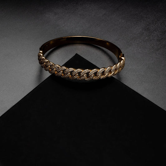 ICERIME 10mm Cuban Bangle Bracelet
