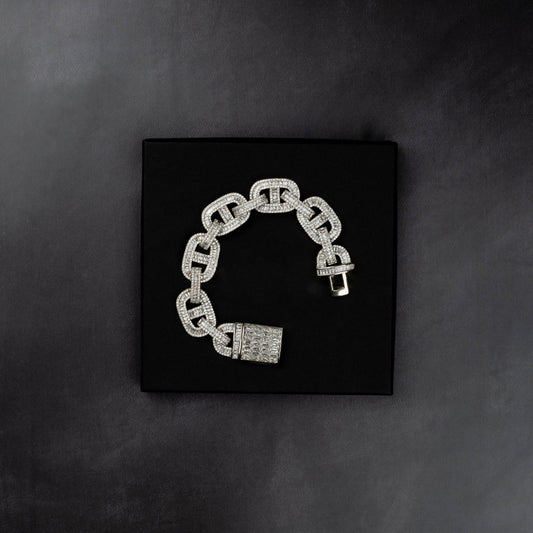 18mm Mariner Baguette Bracelet