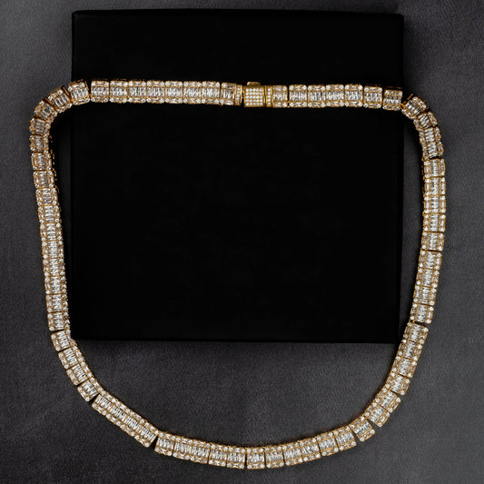 9mm Square Baguette Chain