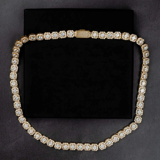 10mm Clustered Tennis Chain