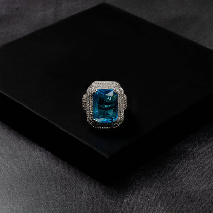 Iced Out Ruby Ring
