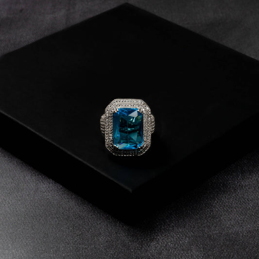 Iced Out Ruby Ring