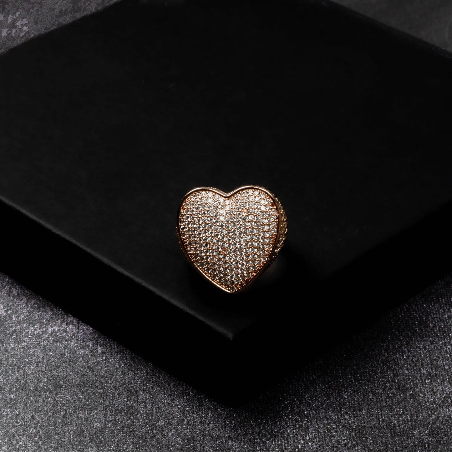 Iced Heart Ring