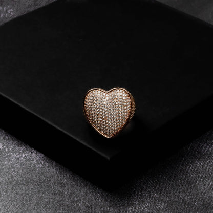 Iced Heart Ring