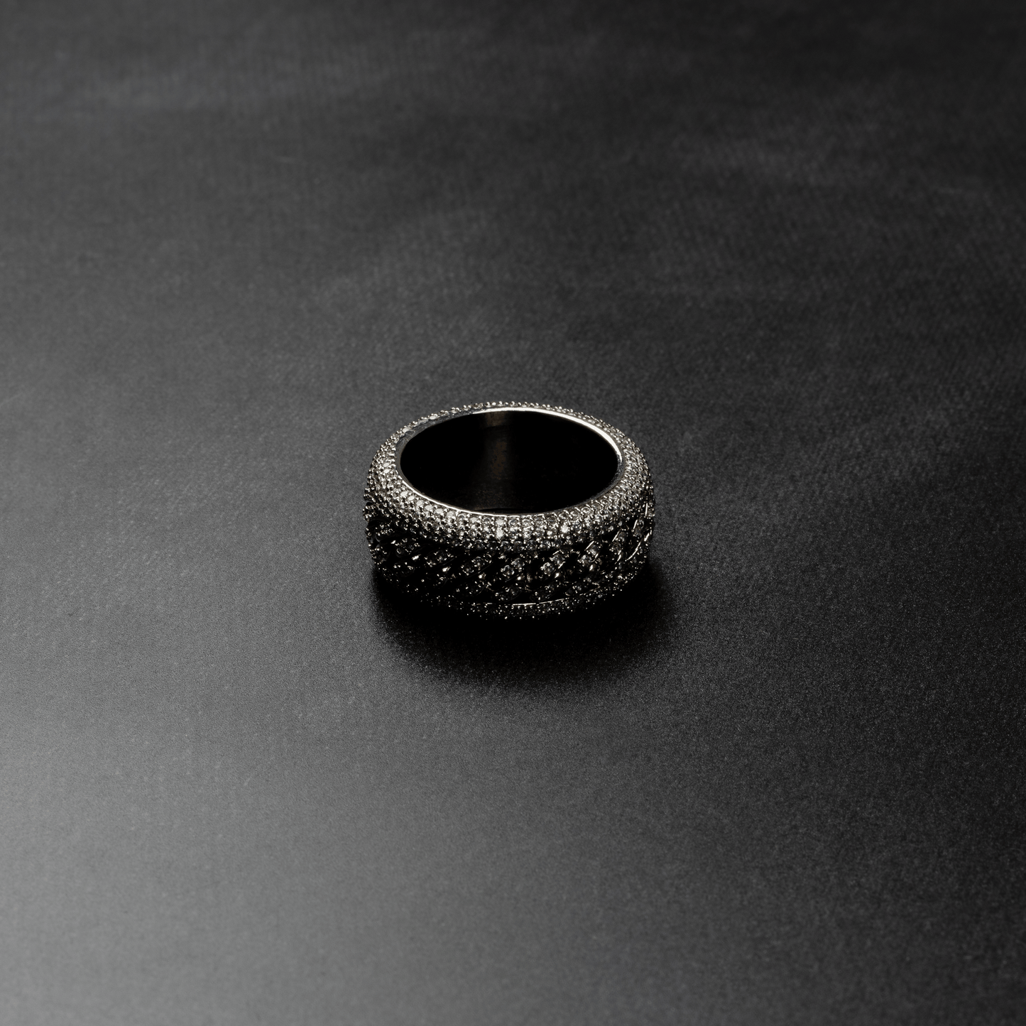 Iced Rotating Cuban Ring