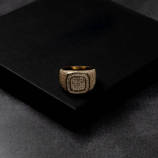 Iced Double Square Ring