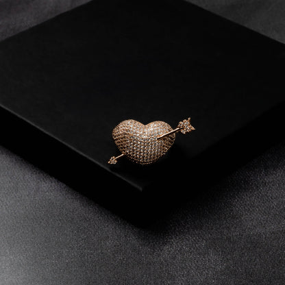 Iced Cupid Arrow Ring