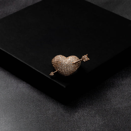 Iced Cupid Arrow Ring