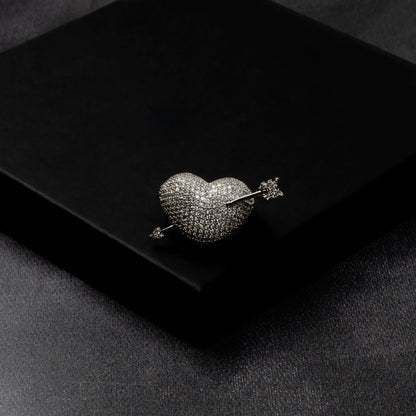 Iced Cupid Arrow Ring
