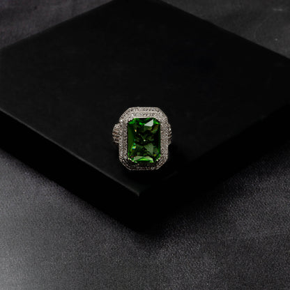 Iced Out Ruby Ring