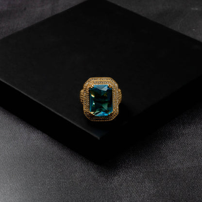 Iced Out Ruby Ring