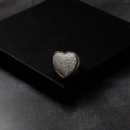 Iced Heart Ring