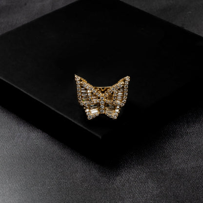 Iced Butterfly Ring
