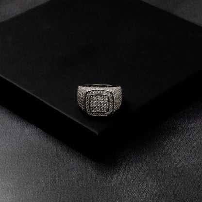 Iced Double Square Ring