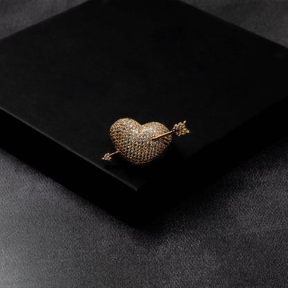 Iced Cupid Arrow Ring