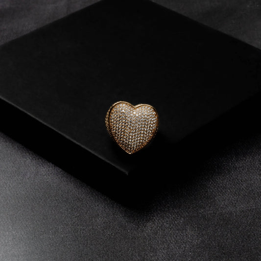 Iced Heart Ring