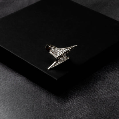 Iced Lightning Ring