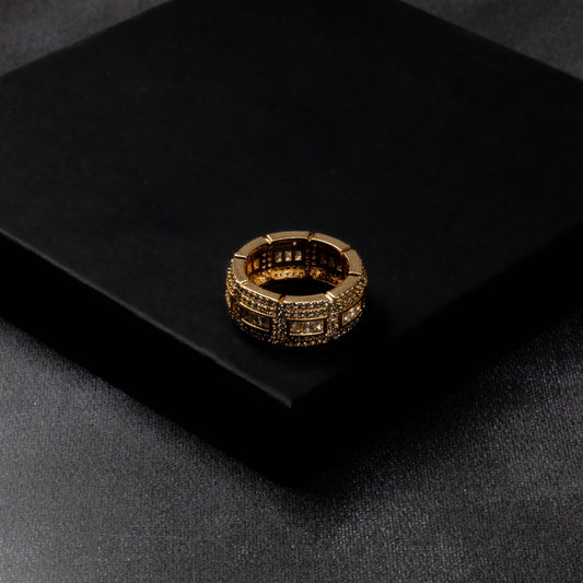 Iced Chunk Ring