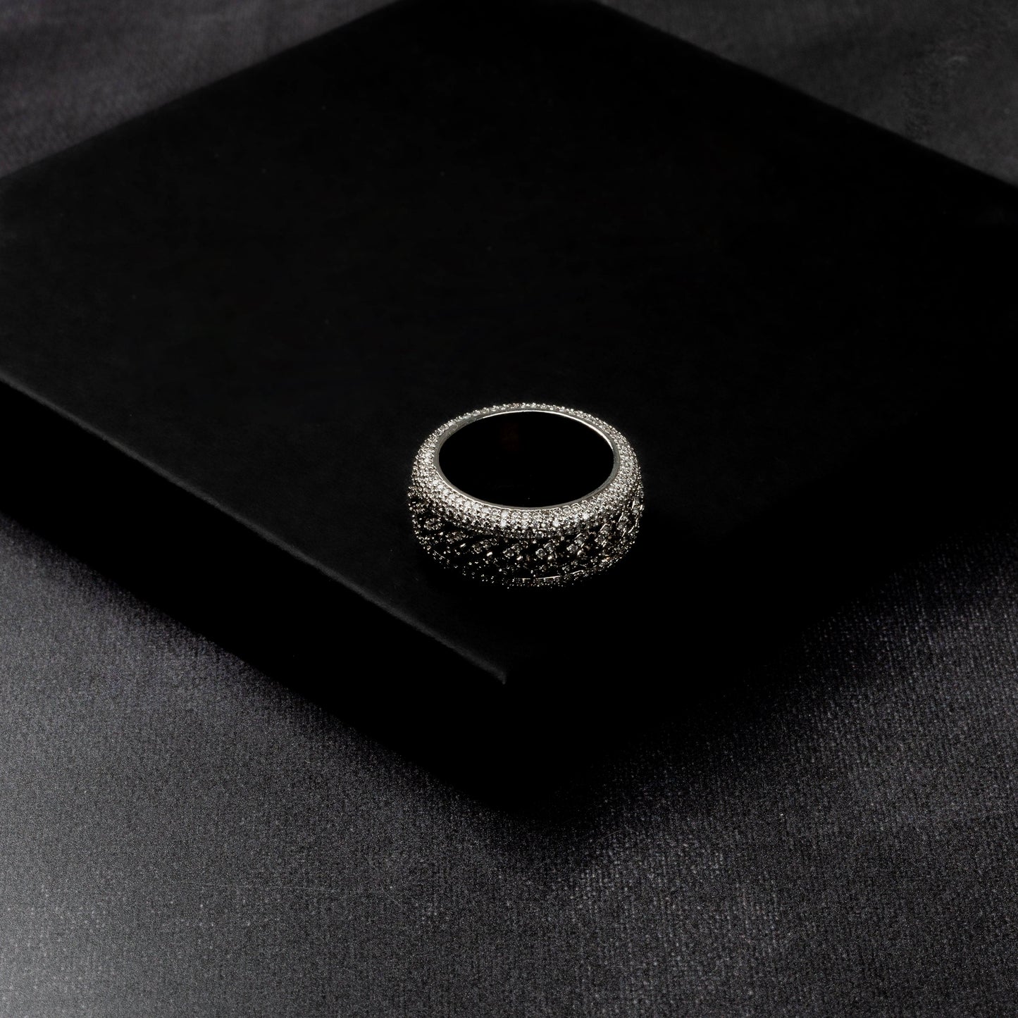 Iced Rotating Cuban Ring
