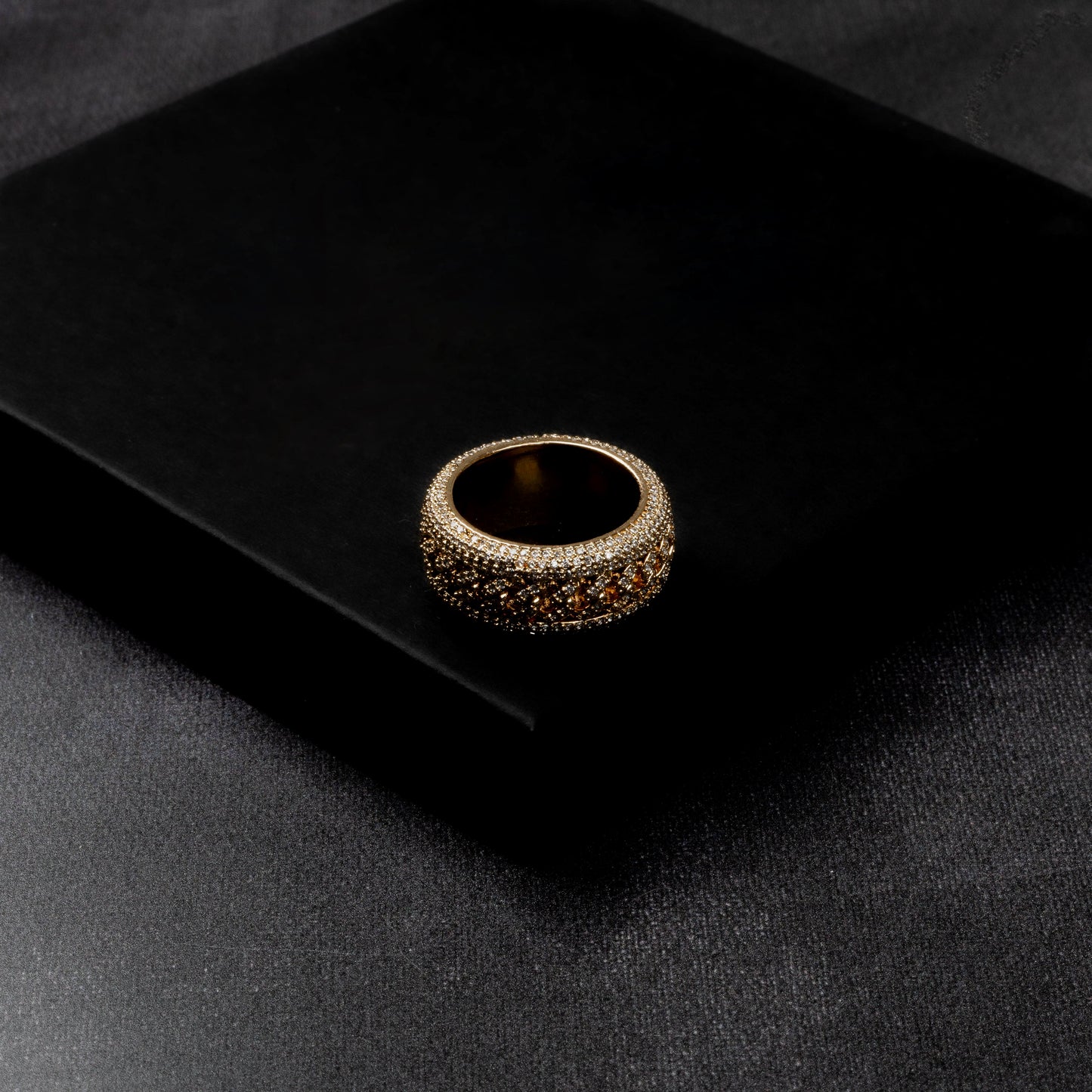 Iced Rotating Cuban Ring