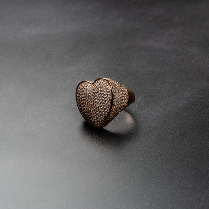 Iced Heart Ring
