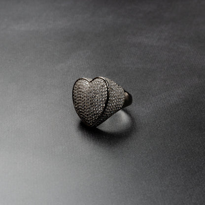 Iced Heart Ring