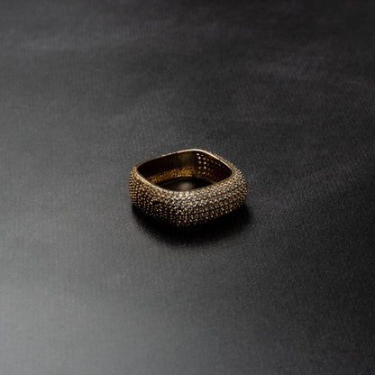 Iced Square Ring