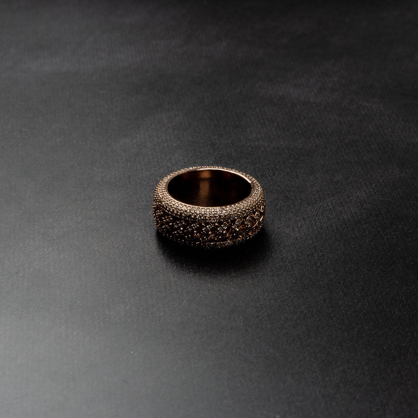 Iced Rotating Cuban Ring