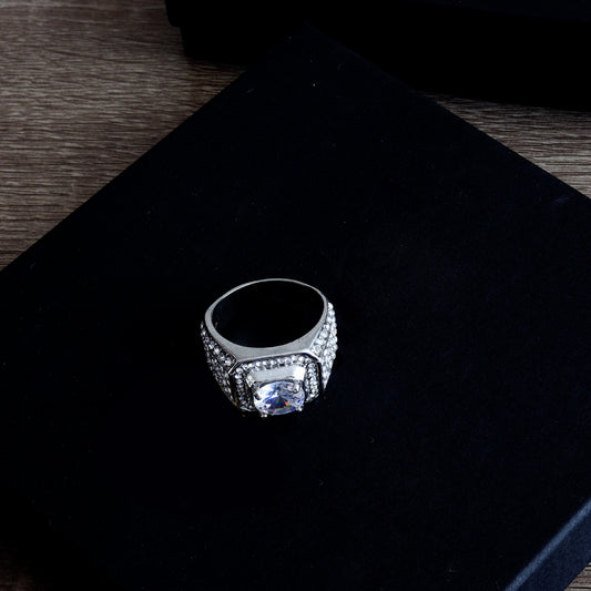 IceClique White Gold King Sized Diamond Ring
