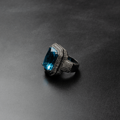 Iced Out Ruby Ring
