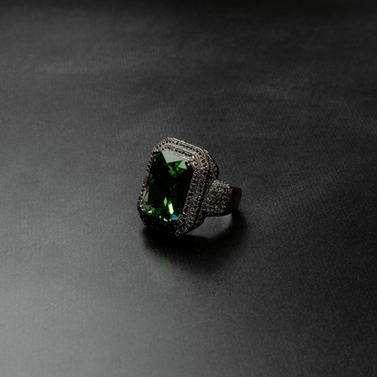 Iced Out Ruby Ring