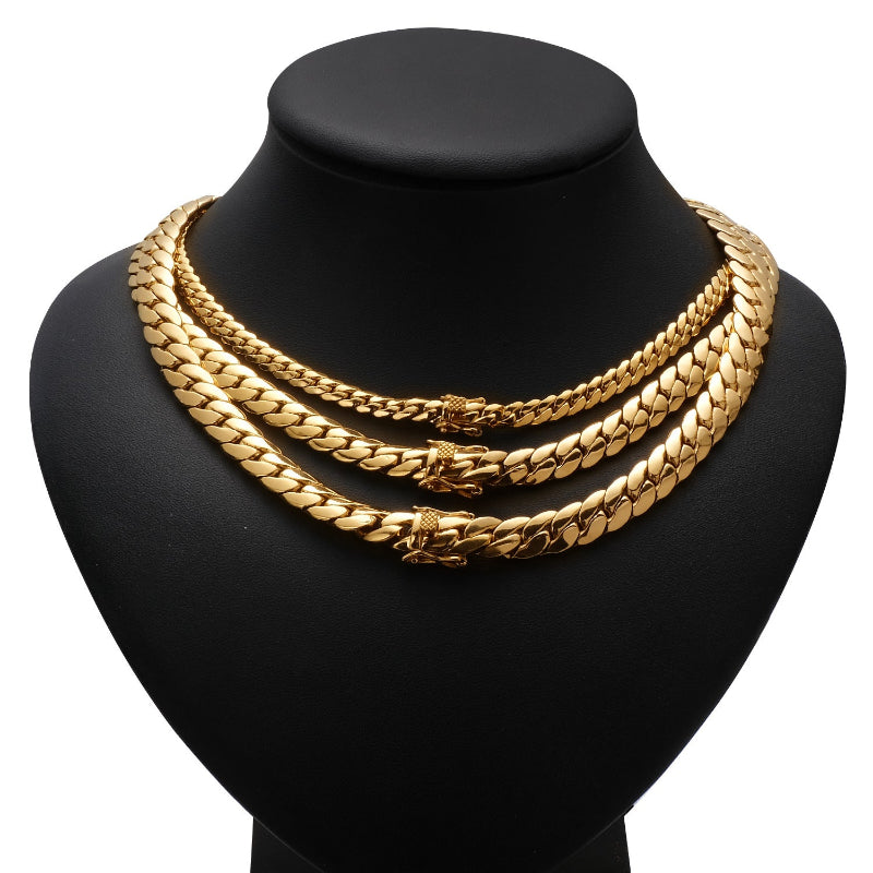 18K Gold Cuban Necklace