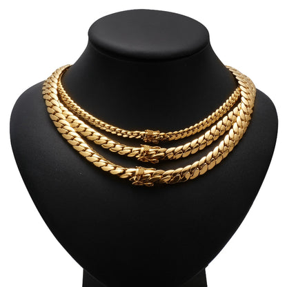 18K Gold Cuban Necklace