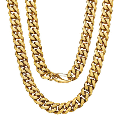 15mm titanium steel Cuban necklace