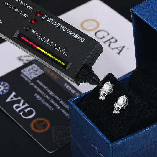 ICERIME S925 silver moissanite stud earrings