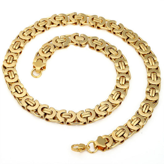 Flat ring clavicle chain