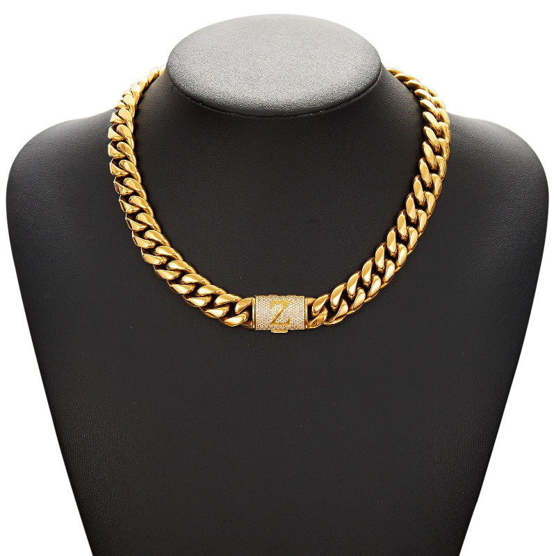14mm 26-letter Cuban chain