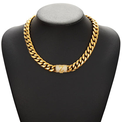 14mm 26-letter Cuban chain