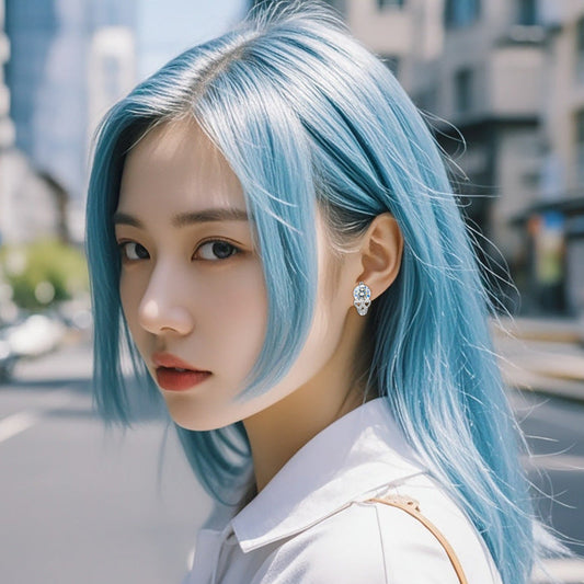 ICERIME S925 silver moissanite stud earrings