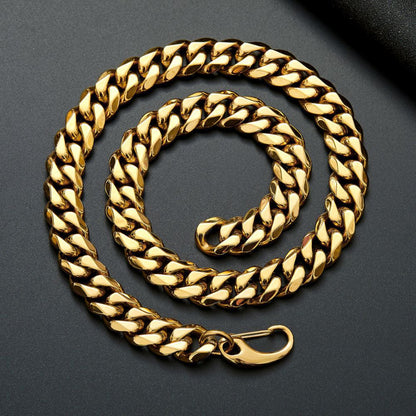 15mm titanium steel Cuban necklace