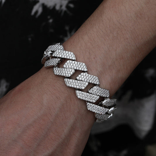 ICERIME 22mm diamond Cuban bracelet